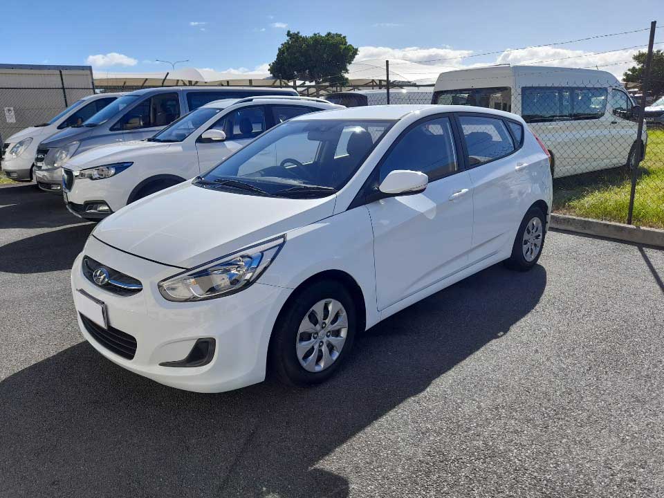 Hyundai Accent White — Fast & Affordable Car Hires in Bilinga, QLD