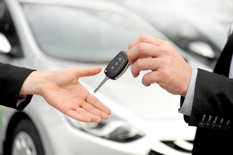 Giving Keys Of A Rental Car — Fast & Affordable Car Hires in Bilinga, QLD
